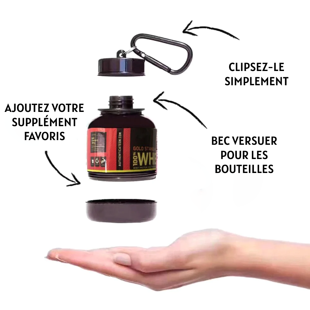 GymKey - Den praktiske minibeholderen for proteinene dine!