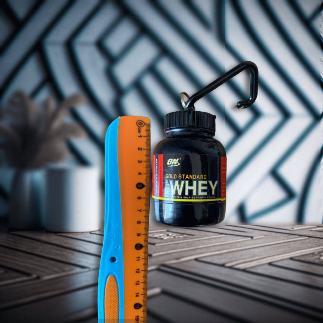 GymKey - Den praktiske minibeholderen for proteinene dine!