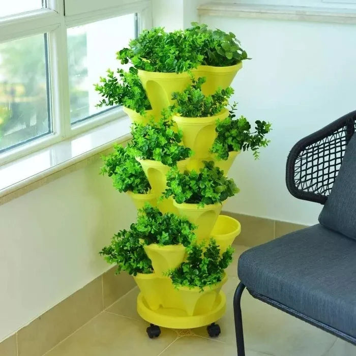 🌼 Tour de pots empilables pour plantation - Festival spécial des plantes