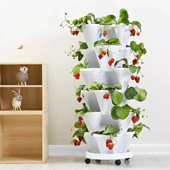 🌼 Tour de pots empilables pour plantation - Festival spécial des plantes